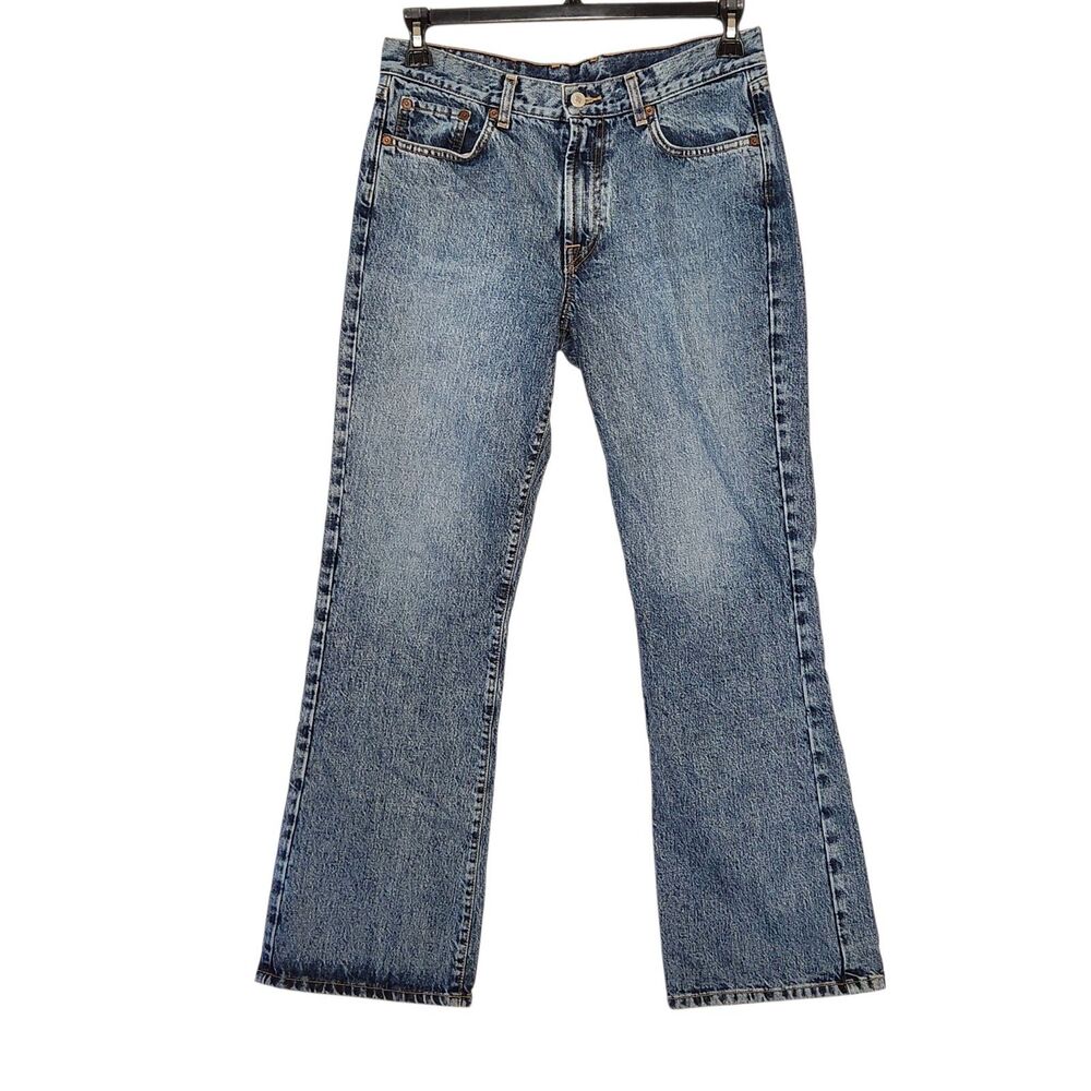 Vintage Lucky Brand Plain Jane Flare Jeans USA Made Gene Montesano Denim 12/31